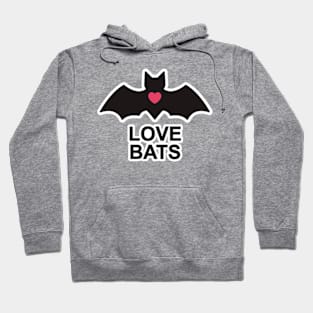 Love Bats Heart Hoodie